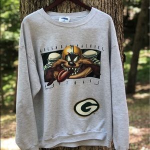 Vintage 90’s Green Bay Packers Taz Crewneck